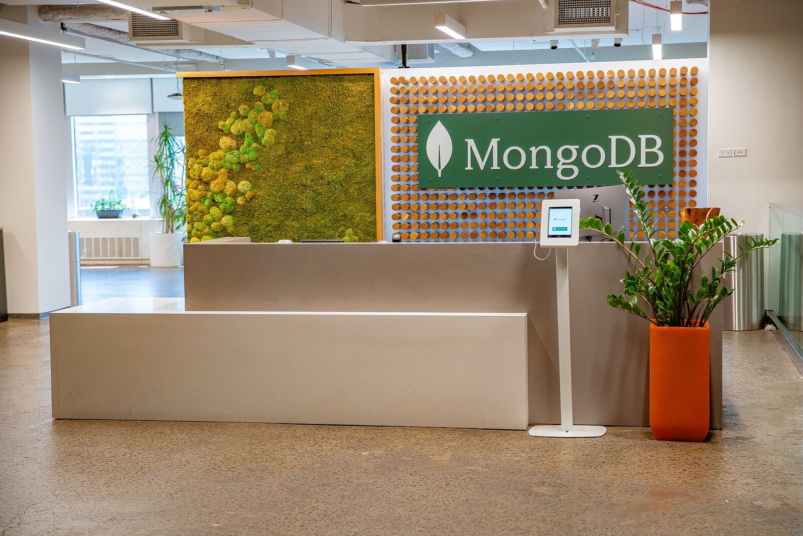 Reception at MongoDB's New York headquarters